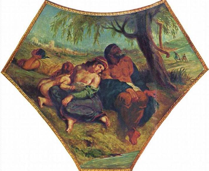 Eugene Delacroix Babylonische Gefangenschaft oil painting image